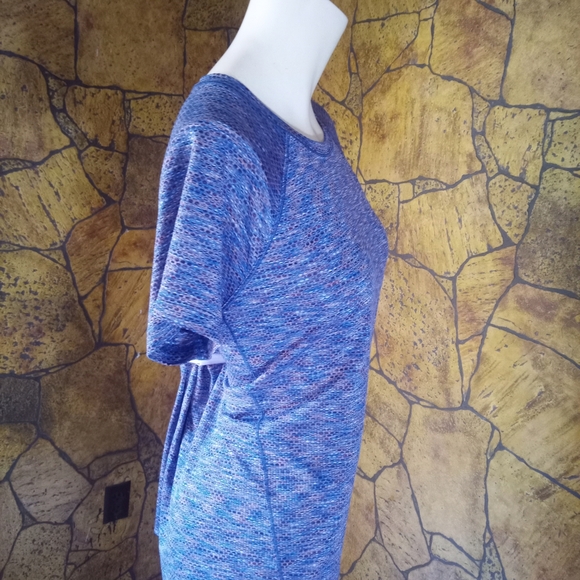 Athleta Blue Heather Short Sleeve Tee - Picture 3 of 4